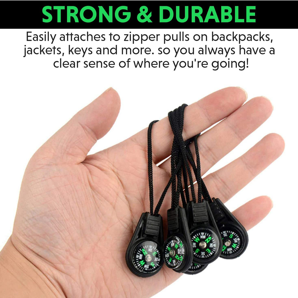 Mini Überleben Kompass draussen Camping Wandern Tasche Kompass Flüssigkeit Gefüllt Mini Kompass für Paracord Armbinde Halskette Schlüssel Kette