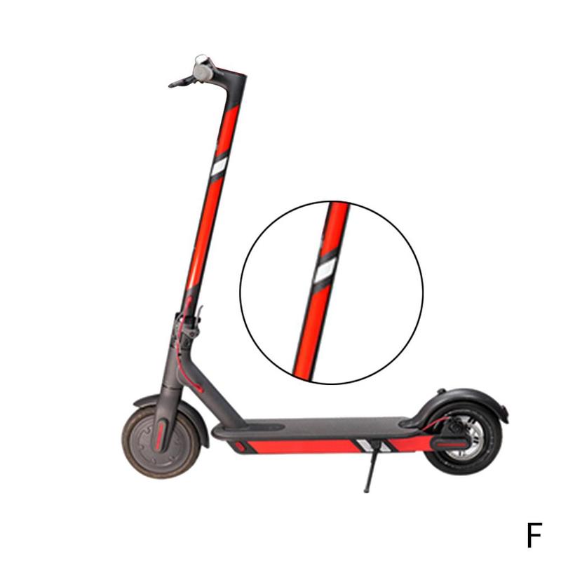 Reflekterende styling klistremerker sikkerhets rullebrett advarsel stripe elektrisk scooter deler til xiaomi mijia  m365 scooter reflekterende: F