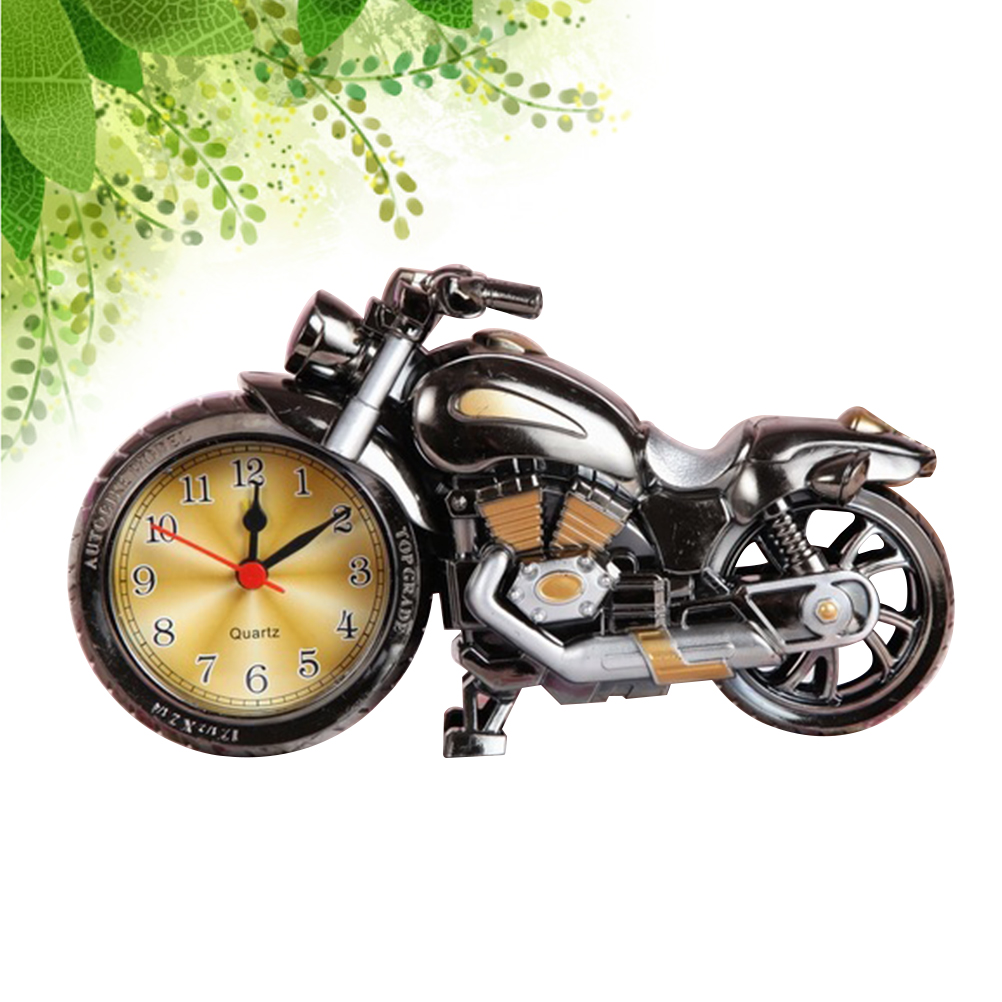1 Pc Motorcycle Alarm Clock Vintage Alarm Clock for Home Coffee Shop Office: As Shown 1