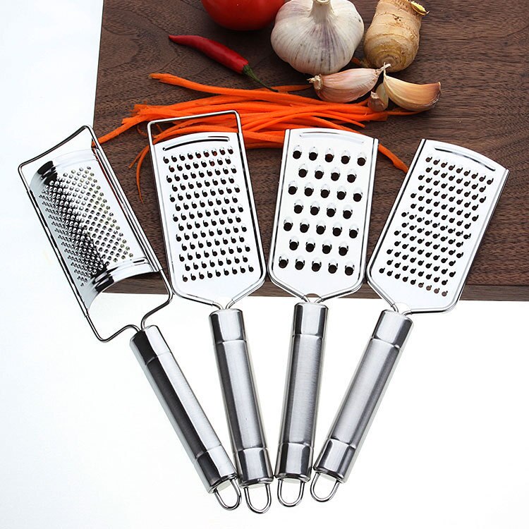 Stainless Steel Hand-held Cheese Grater Multi-purpose Kitchen Food Grater For Cheese Chocolate Butter Fruit Vegetable