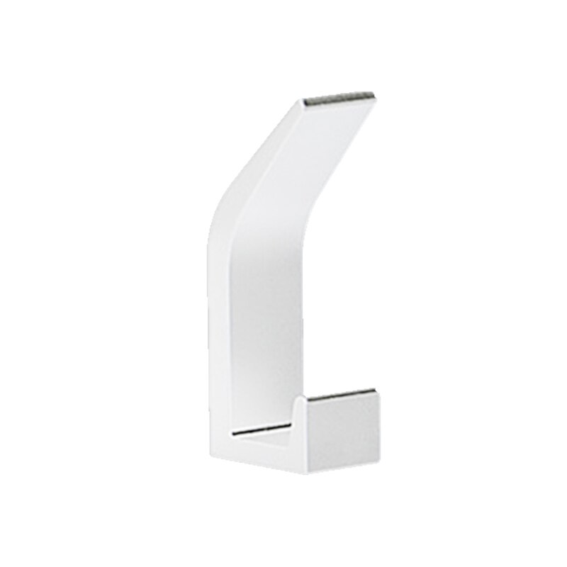 Zelfklevende Handdoek Sleutel Haak Badkamer Kleren Haak Voor Slaapkamer Robe Hook Kapstok Voor Woonkamer Keuken Accessoires: A-white 1pc
