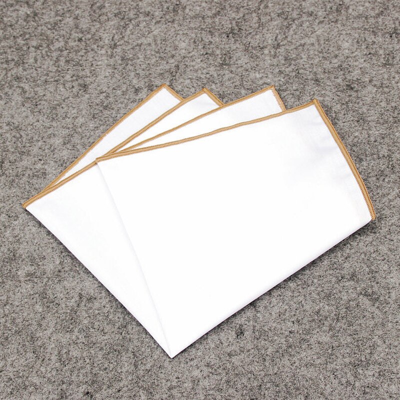 Luxury Men's Pocket Square Handkerchief Wedding Business Party Chest Towel Square Hanky Suit Accessories for Male: Khaki