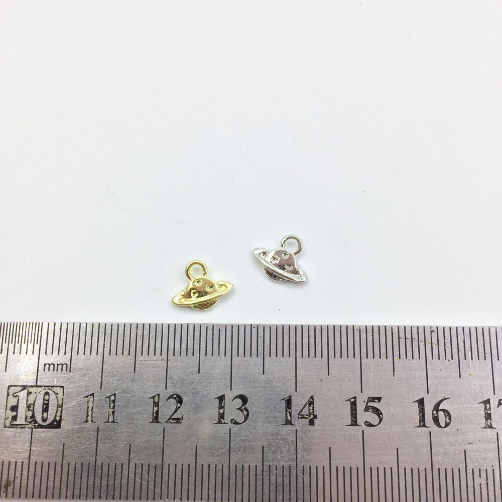 Eruifa 20 stk 10*6mm mini jordtryk mønt zink legering halskæde,øreringe armbånd smykker diy håndlavede 2 farver