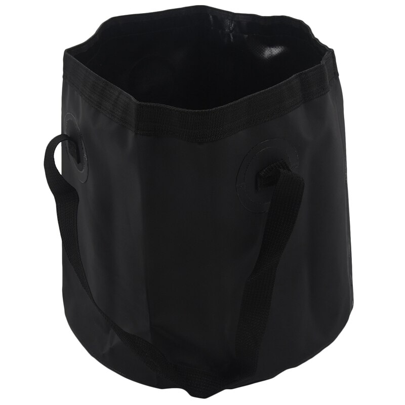 Folding Bucket Outdoor Fishing Bucket, Black 20L