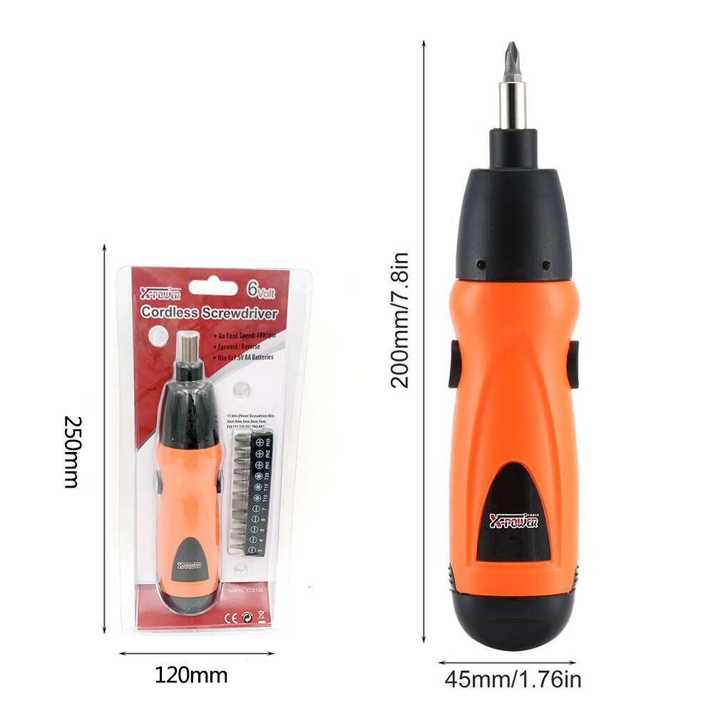 Cordless Screwdriver Mini Battery Operated Screwdriver Electric Screwdriver Power Drill Portable Repair Tool Sets: Default Title