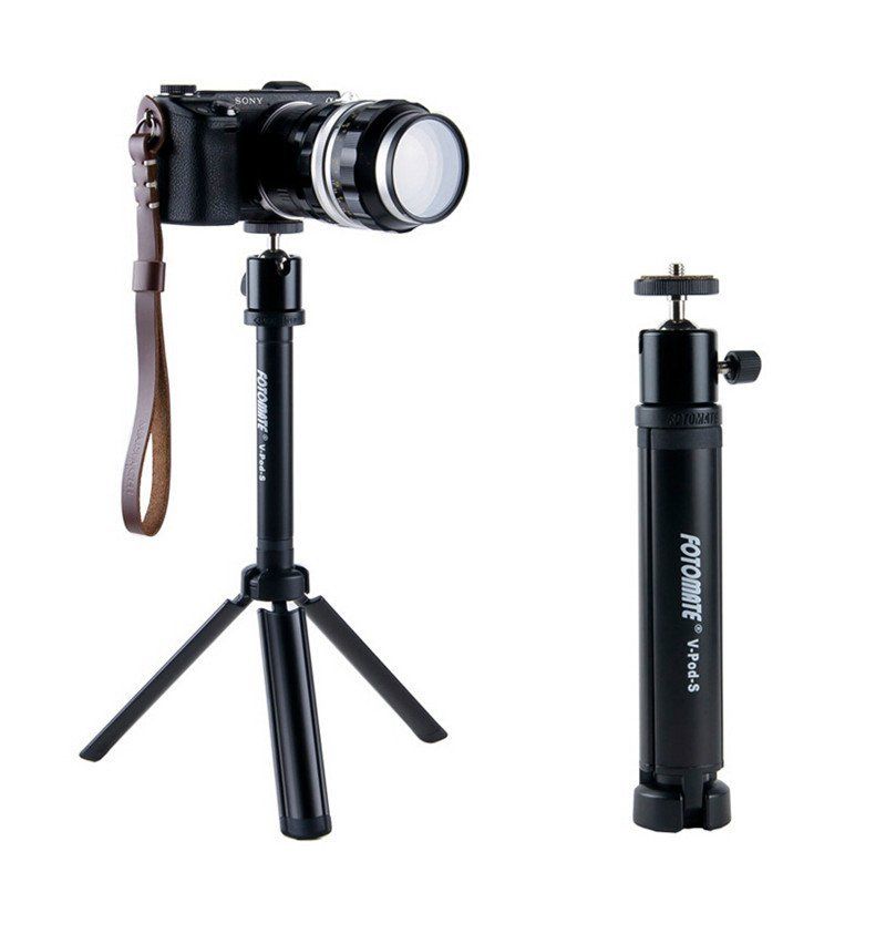 FOTOMATE V-Pod-S Lichtgewicht Verstelbare Mini Statief Monopod voor DSLR Camera Canon Nikon Sony A7 A7II A7SII a7RII