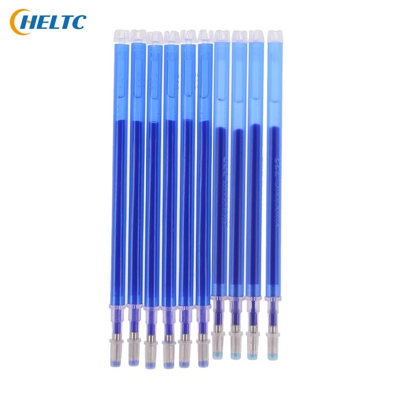 10Pcs/lot Erasable Refill Pens High Temperature Disappearing Fabric Marker Pen for Patchwork Fabric PU Leather Mark Sewing Tool
