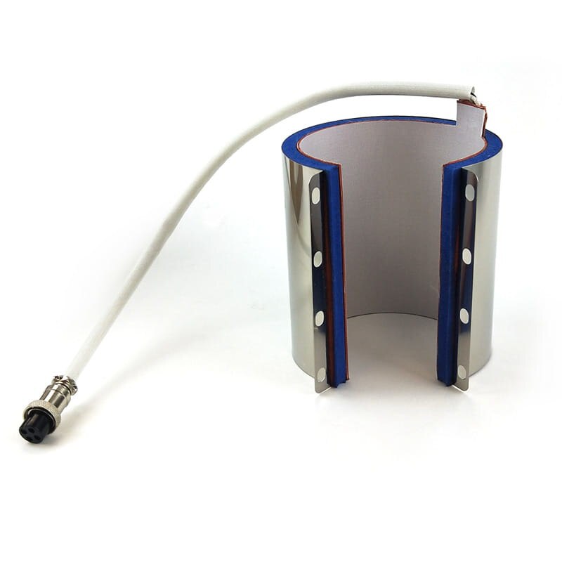 11Oz Size Silicon Slip Verwarmingselement Mat Heater Voor Mok Warmteoverdracht Machine Met Roestvrij Stalen Deksel