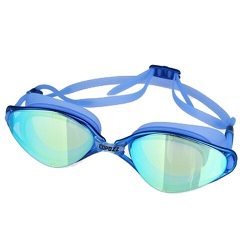 Copozz Plating Mirrored Zwemmen Waterdichte Bril voor Volwassenen Sport anti uv fog Bescherming Zwembril