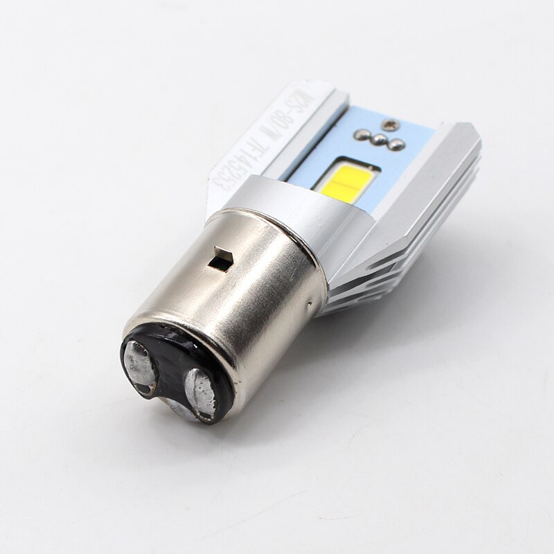 Super heldere  ba20d h4 led motorfiets koplamp blub 6500k ba20d hi/lo moto licht cob scooter accessoire  h4 motorfiets koplamp