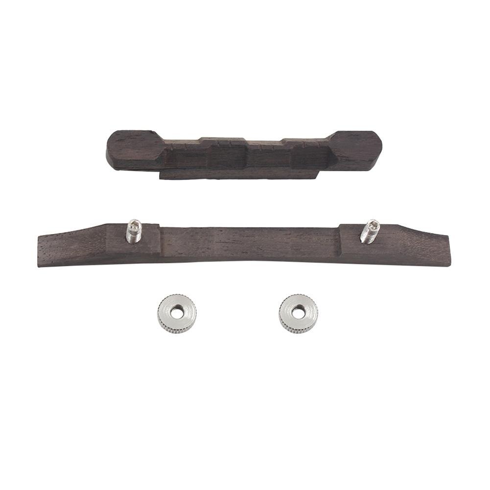 Universal Adjustable mandoline Mandolin Bridge String Guitar ukulele Bridge Rosewood wood Lightweight Musical Instruments: Default Title
