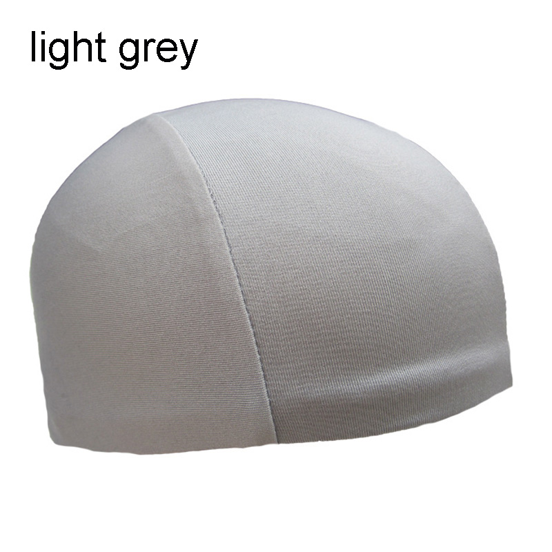 Soft Helmet Liner Quick-dry Skull Cap Under Helmet Cycling Headgear Bicycle Sports Breathable Beanie Adults Unisex D: light gray