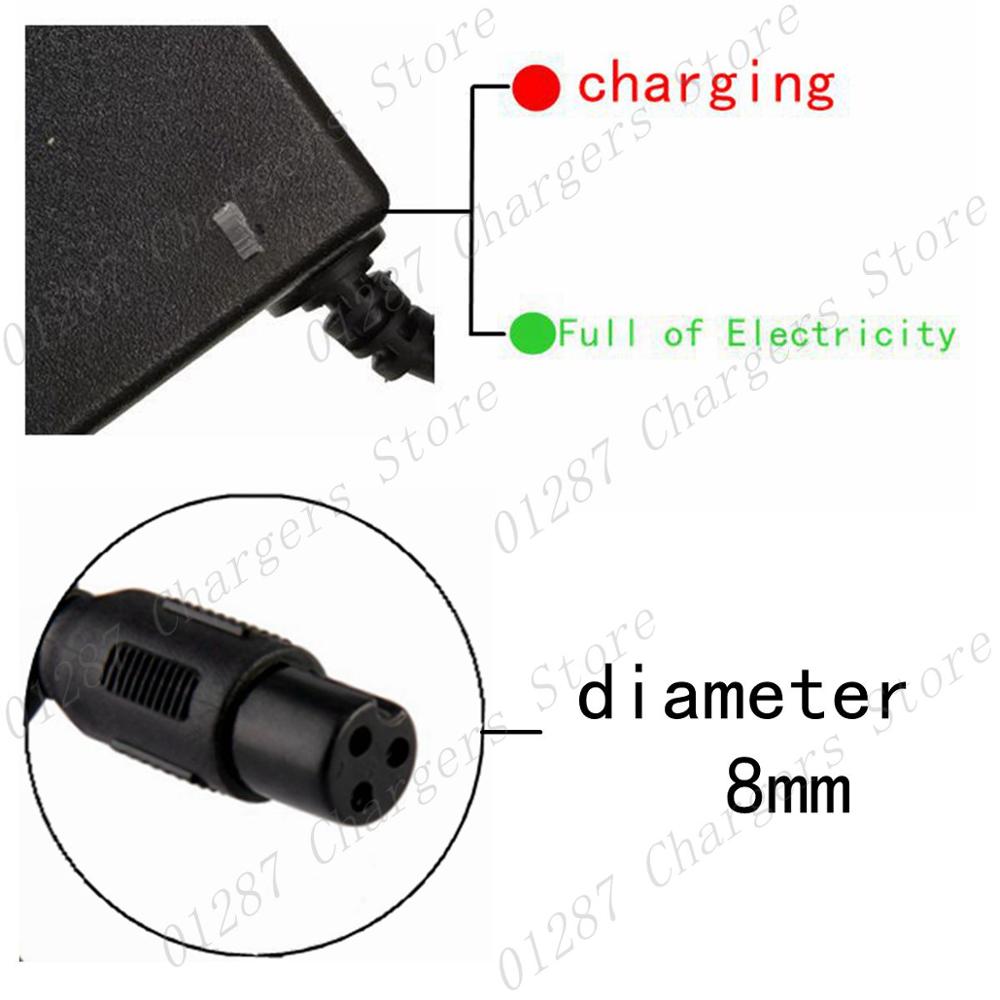 42V 2A Universal Battery Charger, UK/EU/US/AU Plug，100-240VAC Power Supply for Self Balancing Scooter hoverboard charger