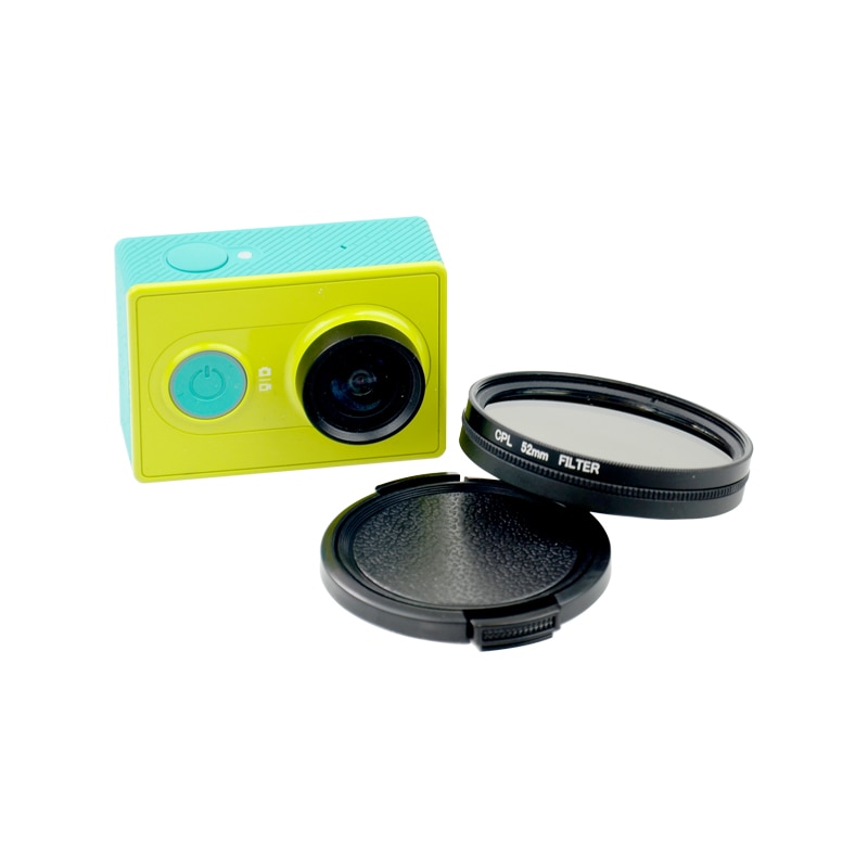 Macchina fotografica di azione di Tekcam 52 millimetri CPL lente Filtro di Polarizzazione Circolare Filtro Per Xiaomi yi/yi 4k/Xiaomi yi 4k più camera Lens Protector