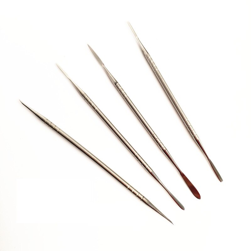 1-4Pcs/Set Soft Clay Stainless Steel Shaping Human Face Baby Head Miniature Food Play Model Sculpture Hand-made Production Tools