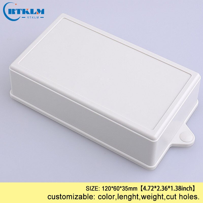 Wandmontage elektronische behuizing abs plastic behuizing producten diy junction box diy speaker plastic behuizing doos 120*60 * 35mm