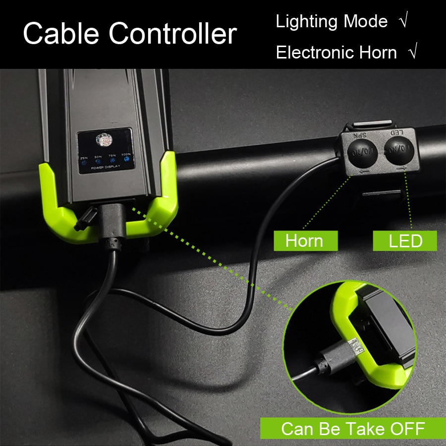 2000/4000mAh Smart Induktion Fahrrad Front Licht Kit USB Aufladbare LED Rücklicht Und Scheinwerfer Mit Horn Taschenlampe Für fahrrad