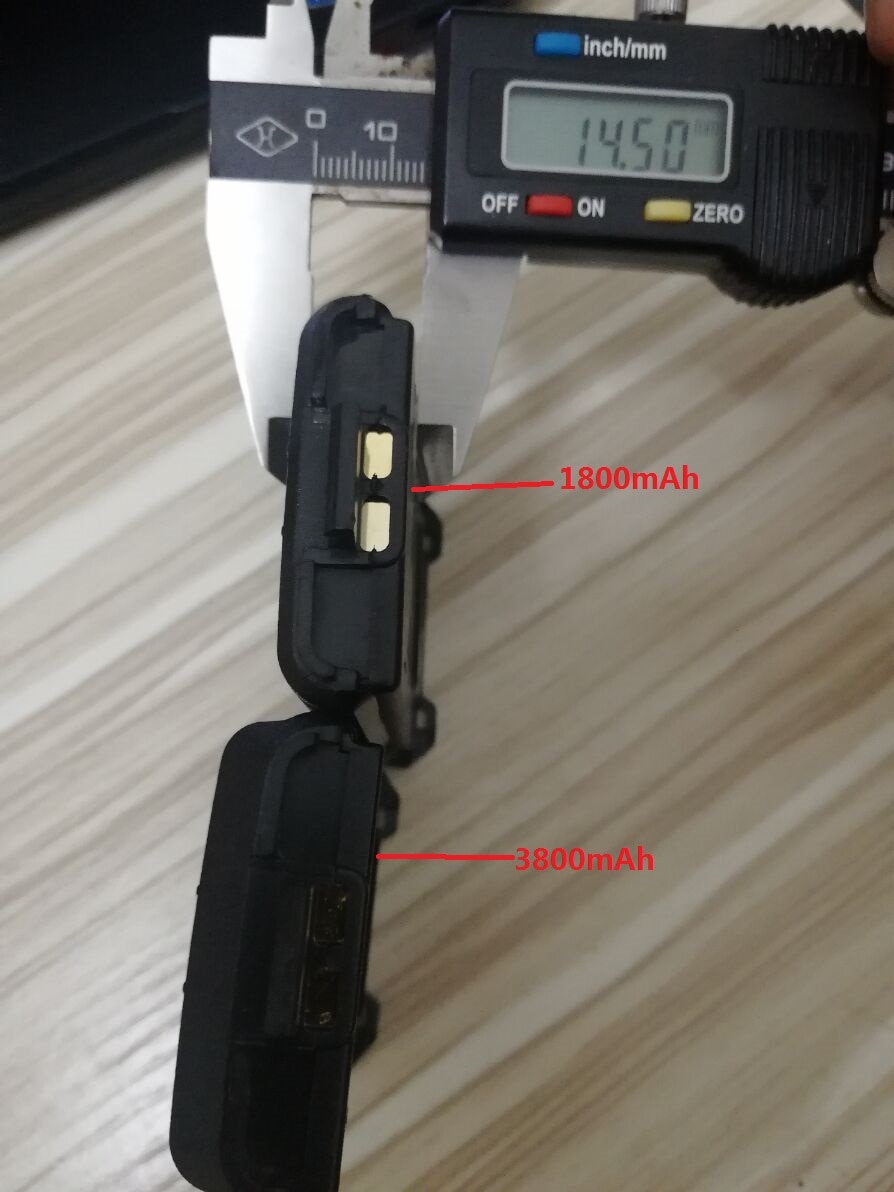 1/2 stk 1800 mah /3800 mah walkie talkie batteri til tovejs radio baofeng  uv 5r batteri til uv -5ra uv -5re