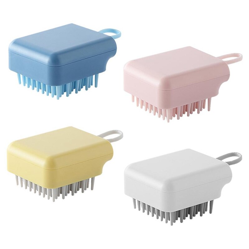 1Pcs Siliconen Shampoo Kam Massage Borstel Shampoo Borstel Hoofdhuid Massage Borstel Hoofd Massager