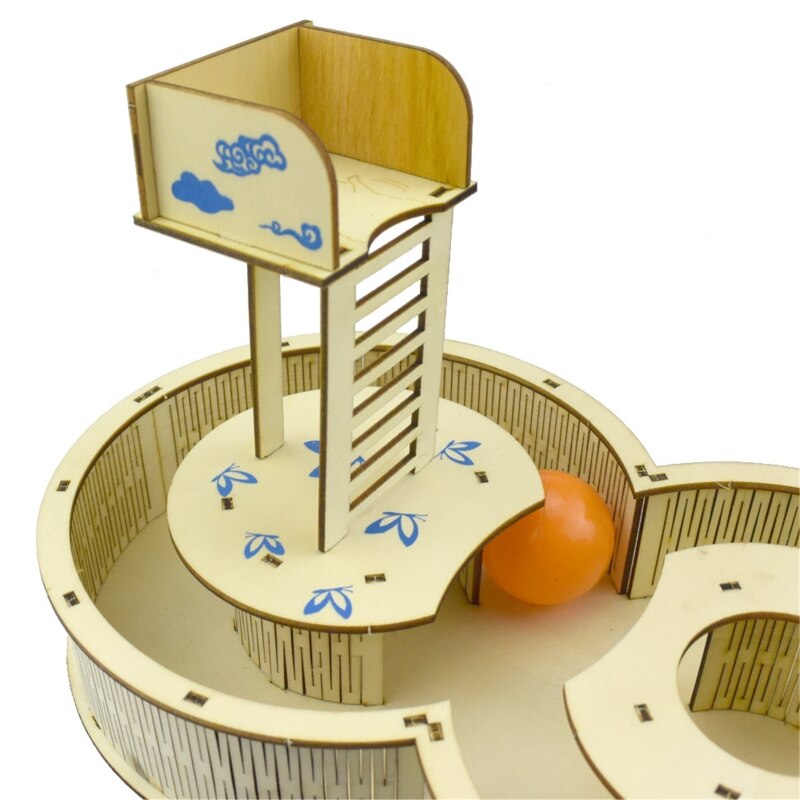 Hamster Maze Tunnel Toy House Hideout Wooden Habitat Decor Sport Runways