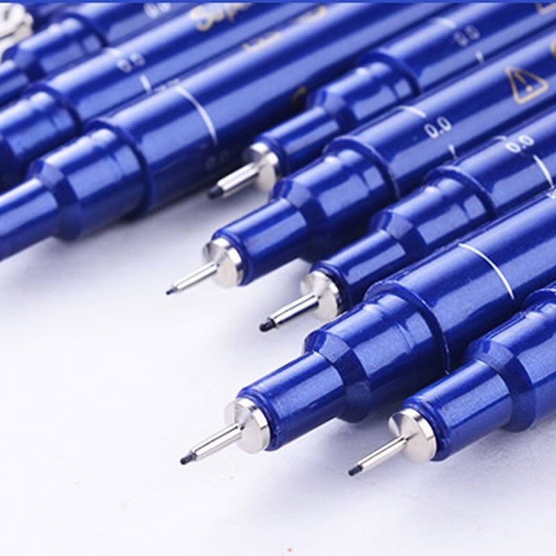 Micron Needle pen cartoon sketch strokes hand black Fine ink pen Brush pen Art Markers drawing Stationery Office Supplies