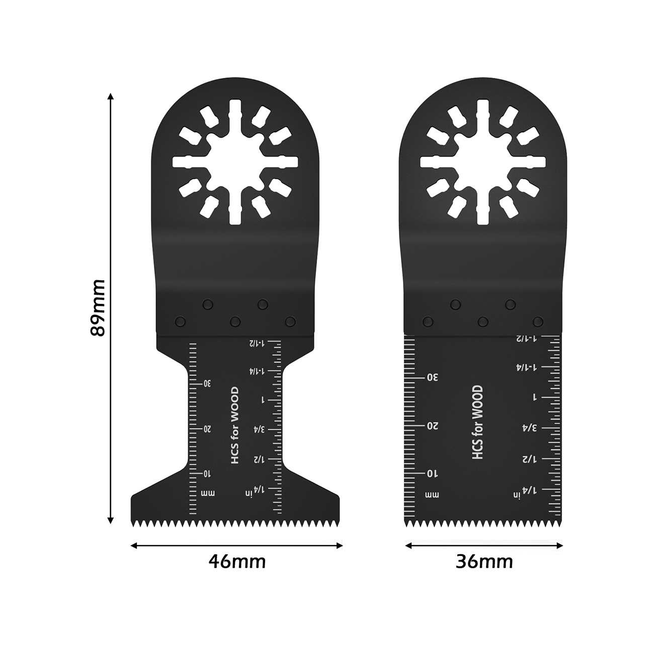 20Pcs Multifunctionele Zaagbladen Koolstofstaal Precisie Oscillerende Multitool Zaagblad Hout Snijden Multimaster Gereedschap