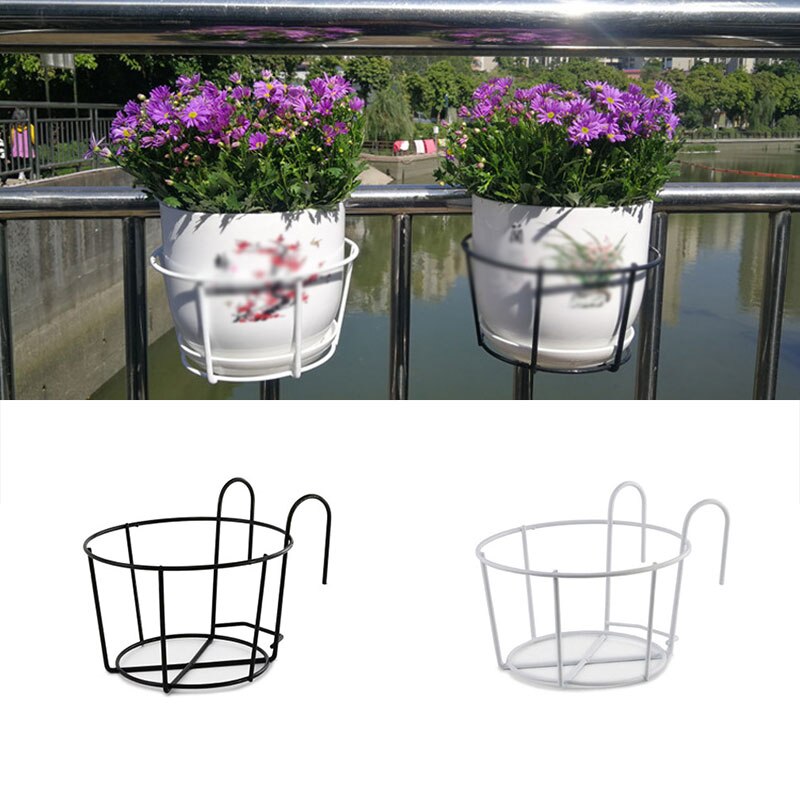 Ronde bloempot rek balkon hangende planten ijzeren rekken planten hangende bloemenrek tuinbenodigdheden plank rek tuin