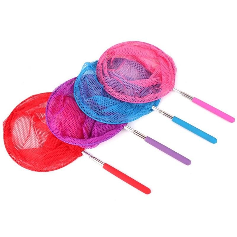 Kids Rvs Telescopische Vlinder Netto Uitschuifbare Grip Bugs Inches 34 Voor Catching Vissen Insect Lange Speelgoed Anti Sli L7G6