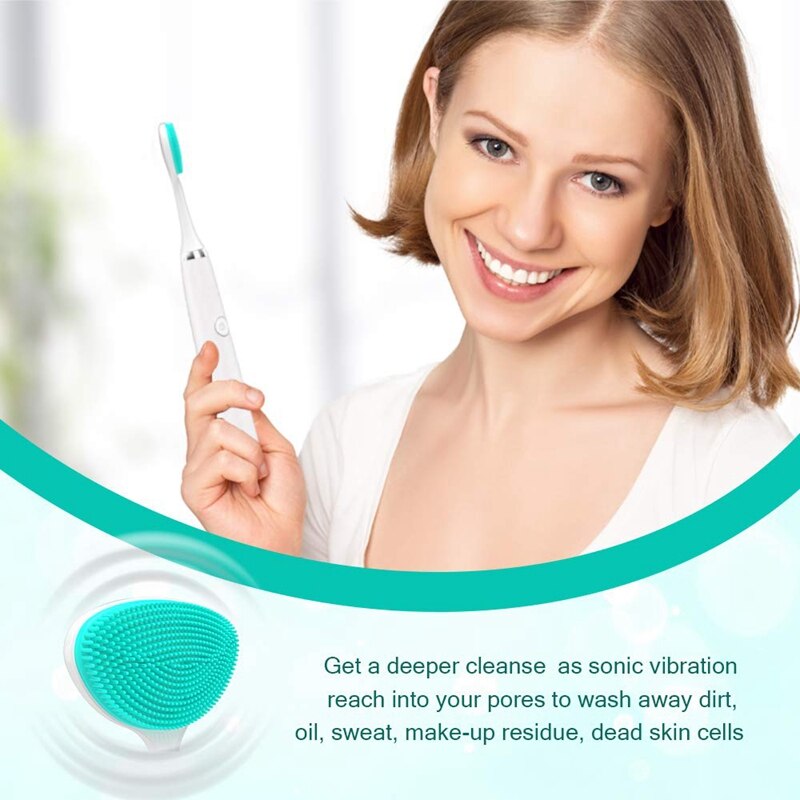 Facial Brush Hoofd Voor Essentie Diamondclean Opzetborstel Siliconen Gezichtsreiniging Borstel: Default Title