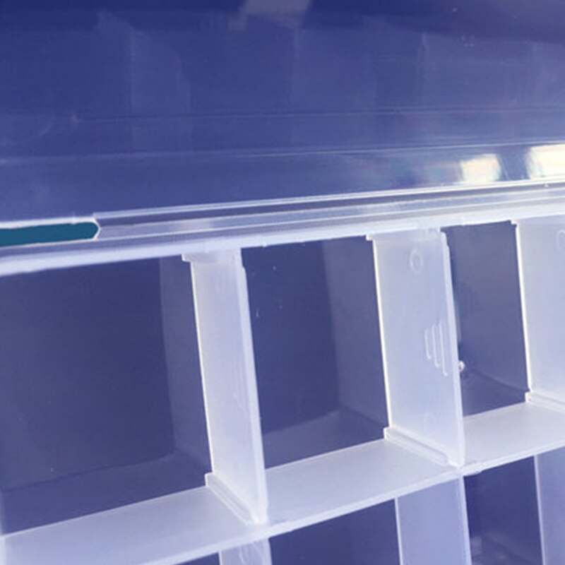 10 Slots Cells Colorful Portable Jewelry Tool Storage Box Container Ring Electronic Parts Screw Beads Organizer Plastic Case