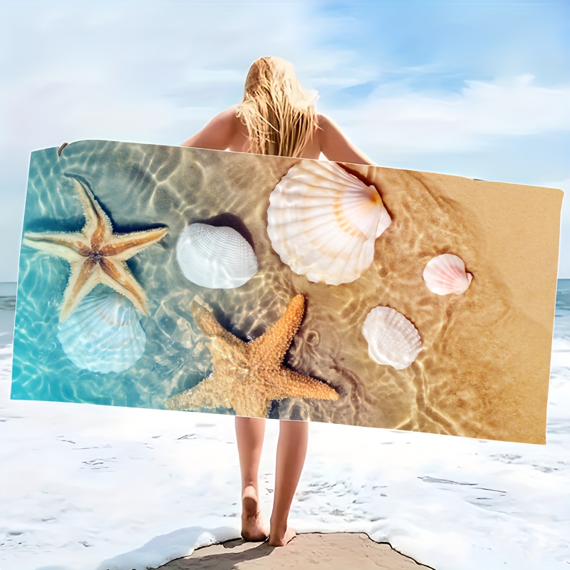 Schwimm-Badetuch, Mikrofaser-Strandtuch, dünn, saugfähig, extra großes Handtuch für Strand, Schwimmen, Camping, Yoga, Schlecht, Sport: M