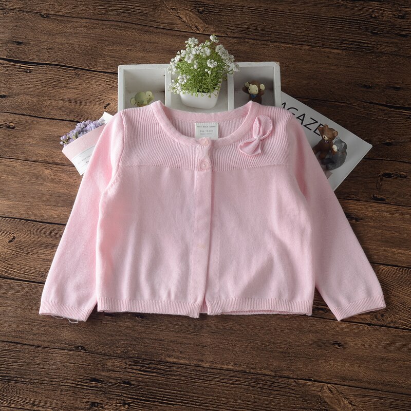 1-5yrs Gray Girls Sweater Cardigan Single Button Spring Outerwear Boys Jacket for 1 2 3 4 5 Year Old Kid Clothes 185063: Pink / 3T