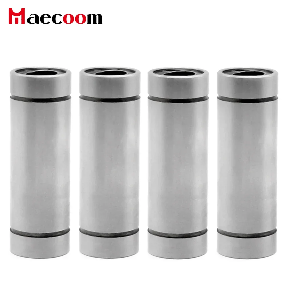 2 stuks Lineaire Kogellagers LM6LUU LM8LUU LM10LUU LM12LUU 6mm 8mm 10 Deel Bush Bus 3D Printers onderdelen Aluminium Accessoires