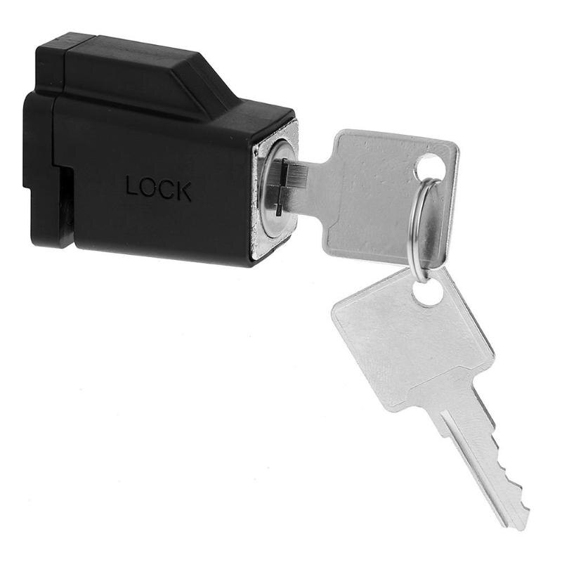 Aluminum Alloy Sliding Window Restrictor Lock with 2 Keys Child Safety Protection Lock anti-theft Door Lock Push Window