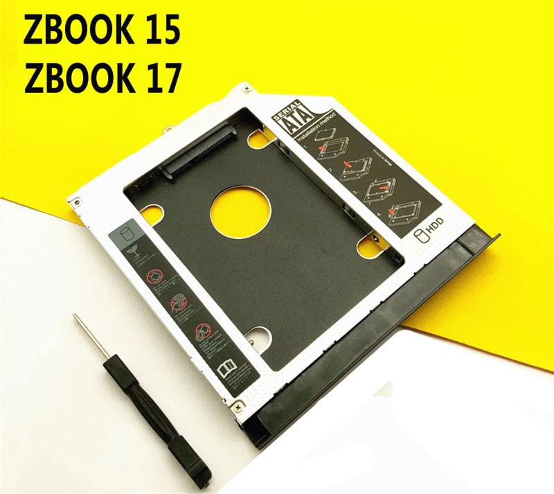 Met Bezel Faceplate 2nd Hdd Ssd Harde Schijf Caddy Voor Hp Zbook 15 Zbook 17 G1 G2