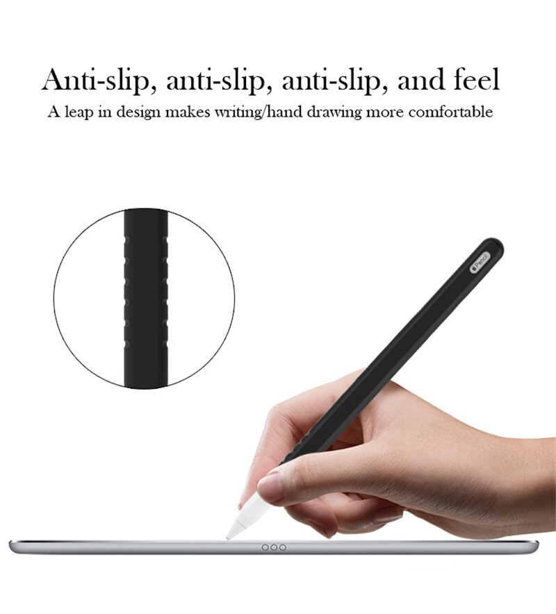 Portable Soft Silicone Stylus Pen For Apple Pencil 2 Case for iPad Pro Tablet Touch Pen Protective Sleeve Cover Colorful Pouch
