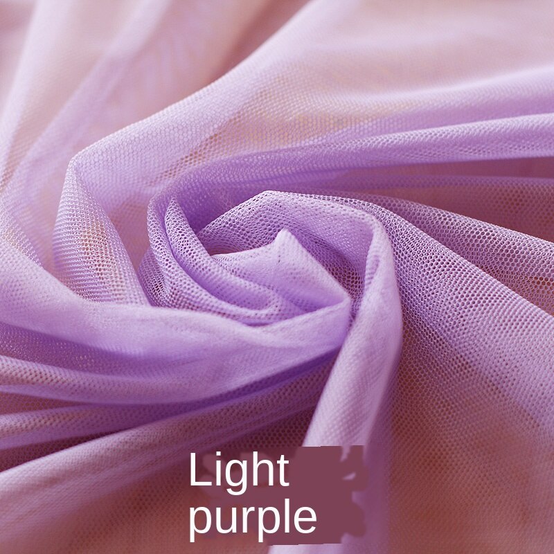 Verschlüsselung Weiche Blick Tuch Moskito Netze Kleid Material Sommer Kleidung Gittergewebe Spitze Stoff: hell Violett