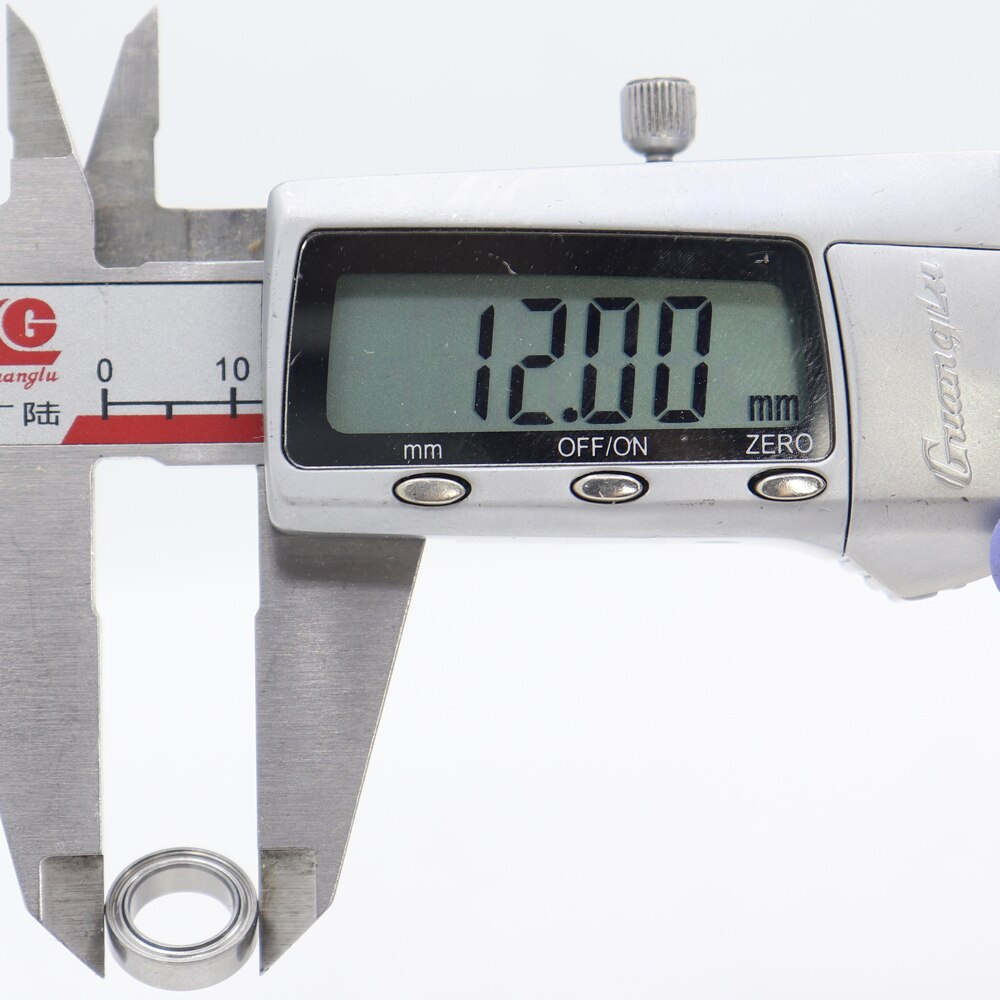 Rodamiento de bolas MR128ZZ, 8x12x3,5mm (10 piezas), ABEC-5 de acero cromado métrico en miniatura, L-1280ZZ, W678ZZA, MR128, Z, ZZ, MR128Z