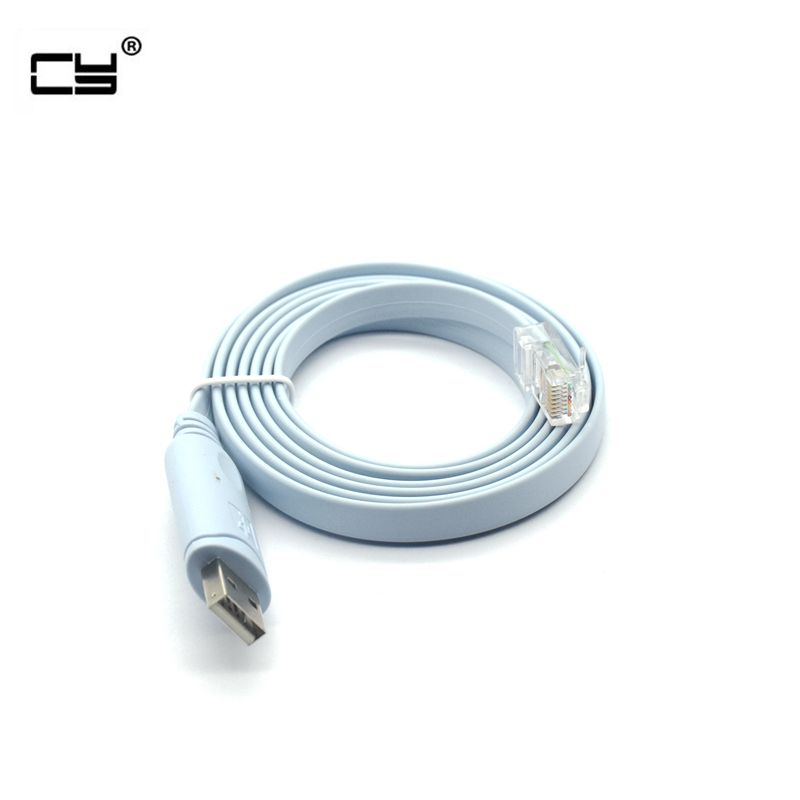 1.5m Pl2303ra USB Rs232 to RJ45 Console Cable for Cisco H3C HP Arba Huawei Fortinet Router Ftdi USB Console Cable Extension Lin