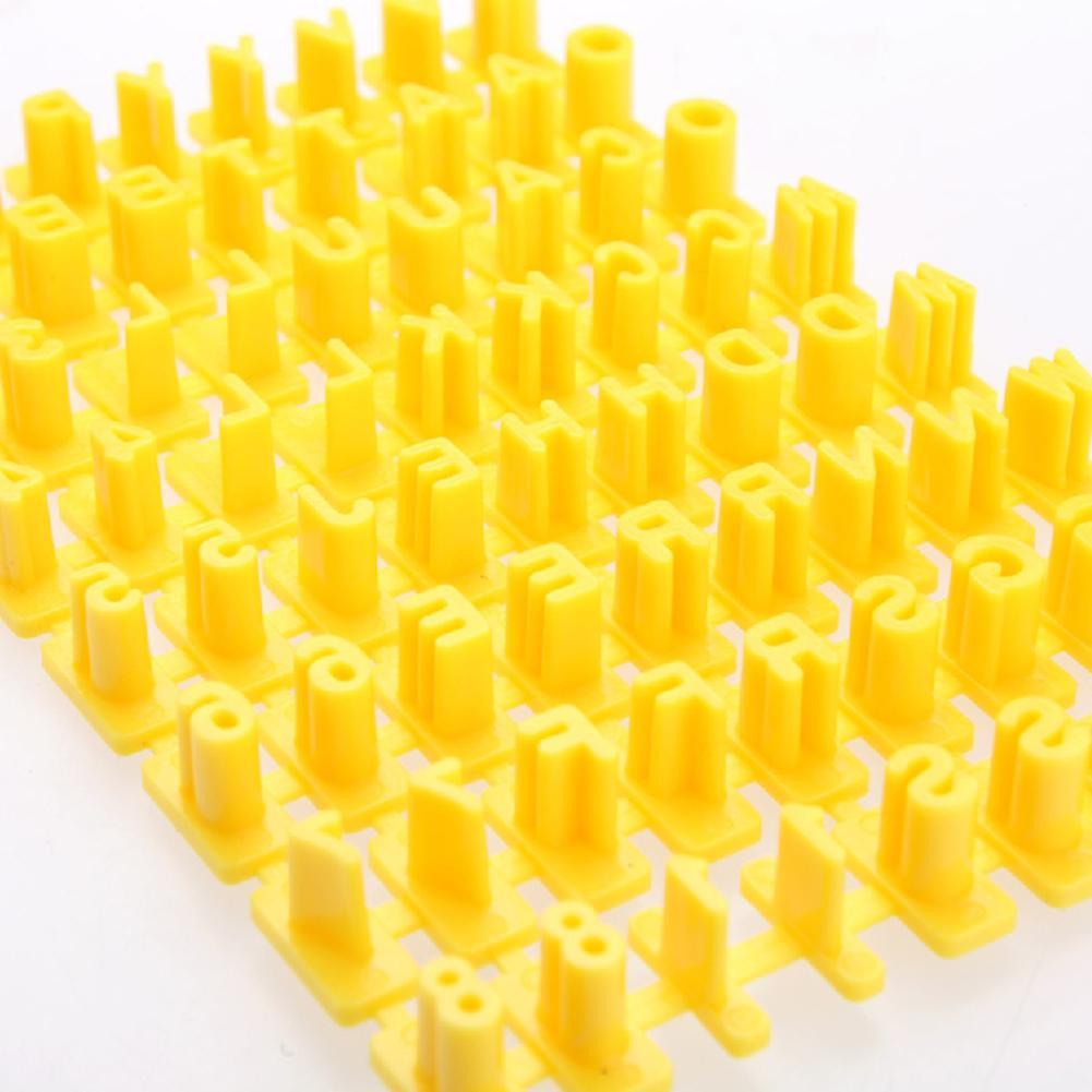 Alfabet Letter Nummer Cookie Pers Stempel Embosser Cutter Fondant Mould Cake Bakken Molds Gereedschap Ronde Cutter Stencil Cookies