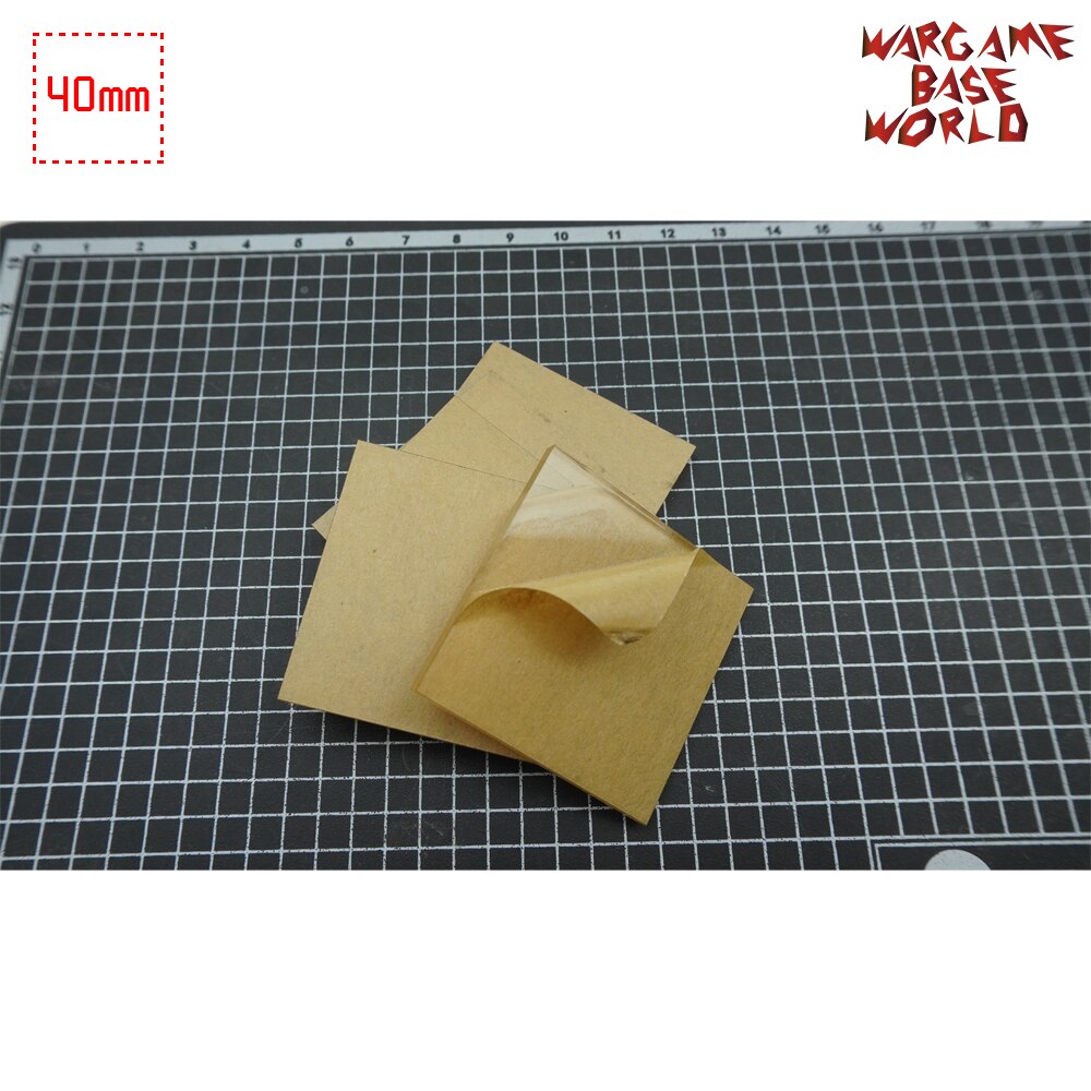 40mm Square Clear Bases TRANSPARENT / CLEAR BASES ... – Grandado
