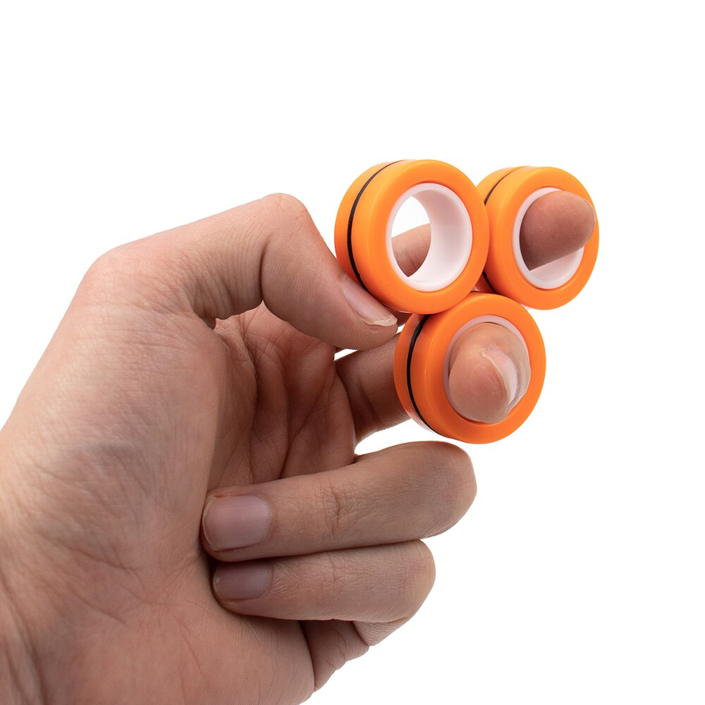 Magnetische Rotierenden Fingerspitze oben Anti-betonen Ring Spielzeug Magnetischen zappeln Spinner Ringe