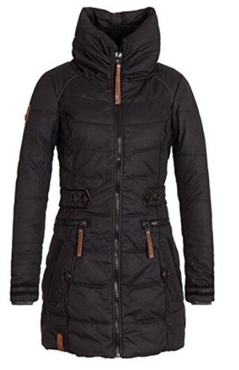 Vrouwen Hooded Jassen Jas Basic Top Vrouwen Plus Size Parka Dikke Bovenkleding Effen Korte Vrouwelijke Slanke Katoen Winter Warme Jas: black / XL