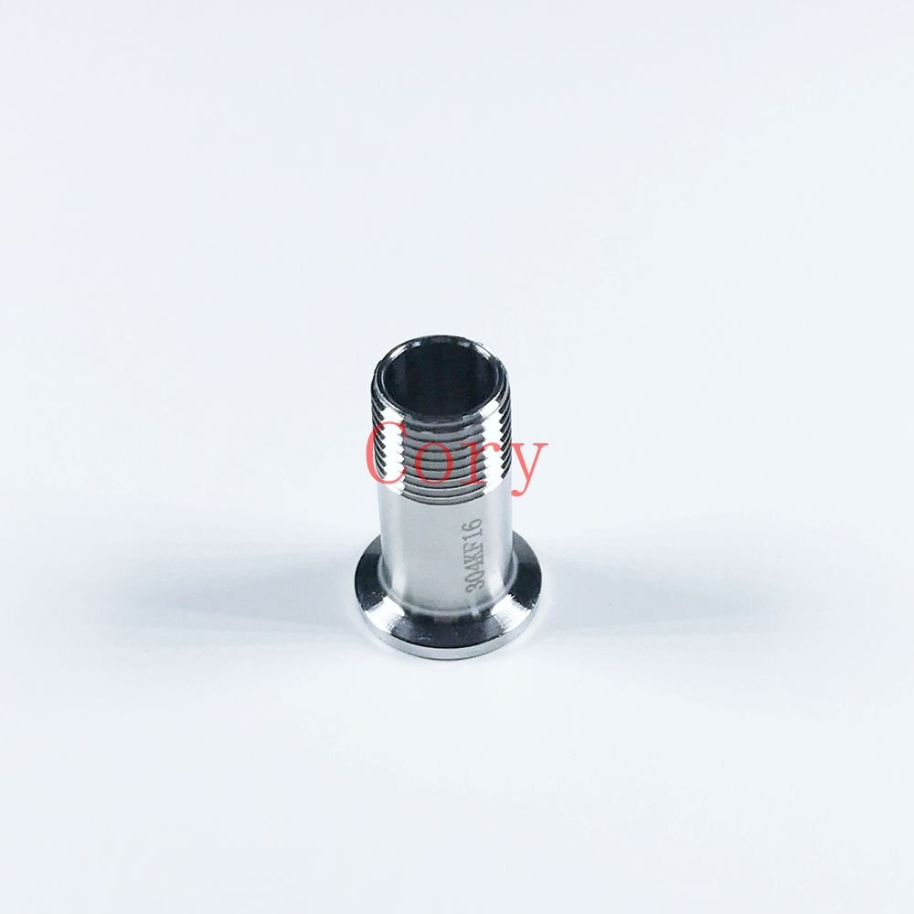 1PCS 304 Stainless Steel Flange Adapter KF16 Flange Size to 1/2"1/4" 3/8" BSP Male Thread