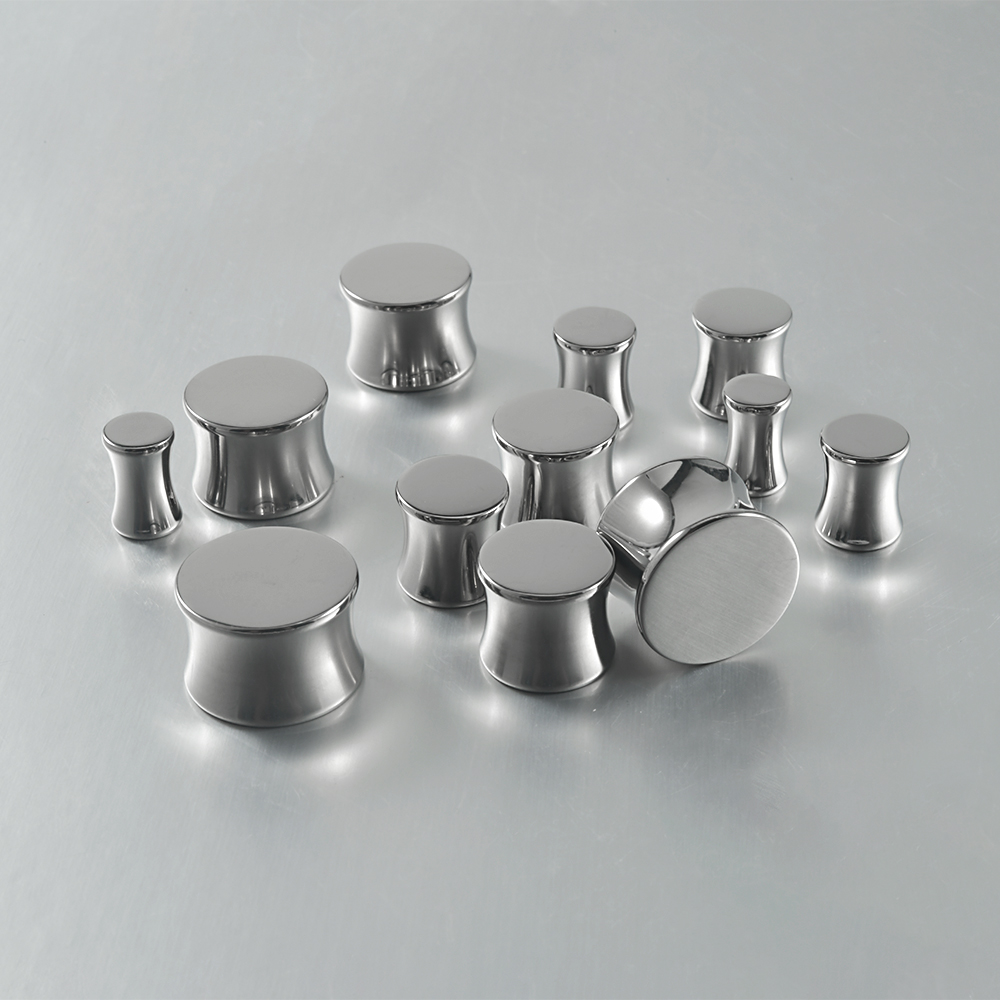 2pcs G23 Titanium Solid Ear Plug Earing Tunnel Size Stretcher Saddle Flesh Tunnel Expander Lobe Guage Body Piercing Jewelry