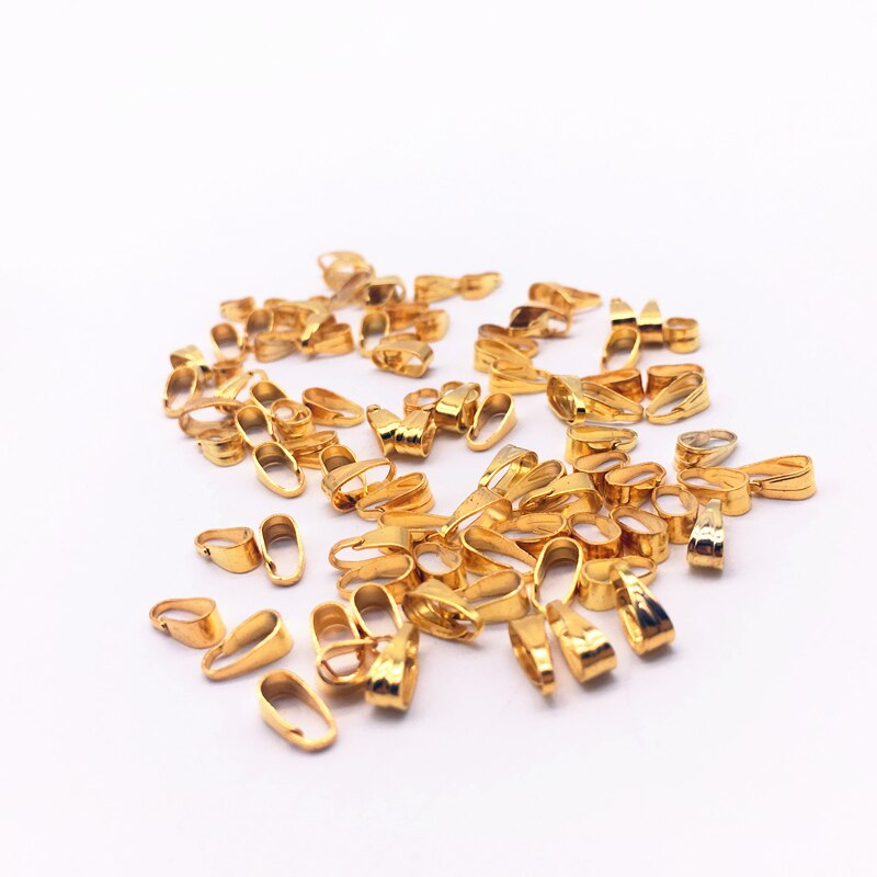 Unids/lote de conectores de cierre de hebilla para collar, colgante de 3x7mm, Clip de enganche, ganchos de colgante, accesorios de joyería DIY, 300