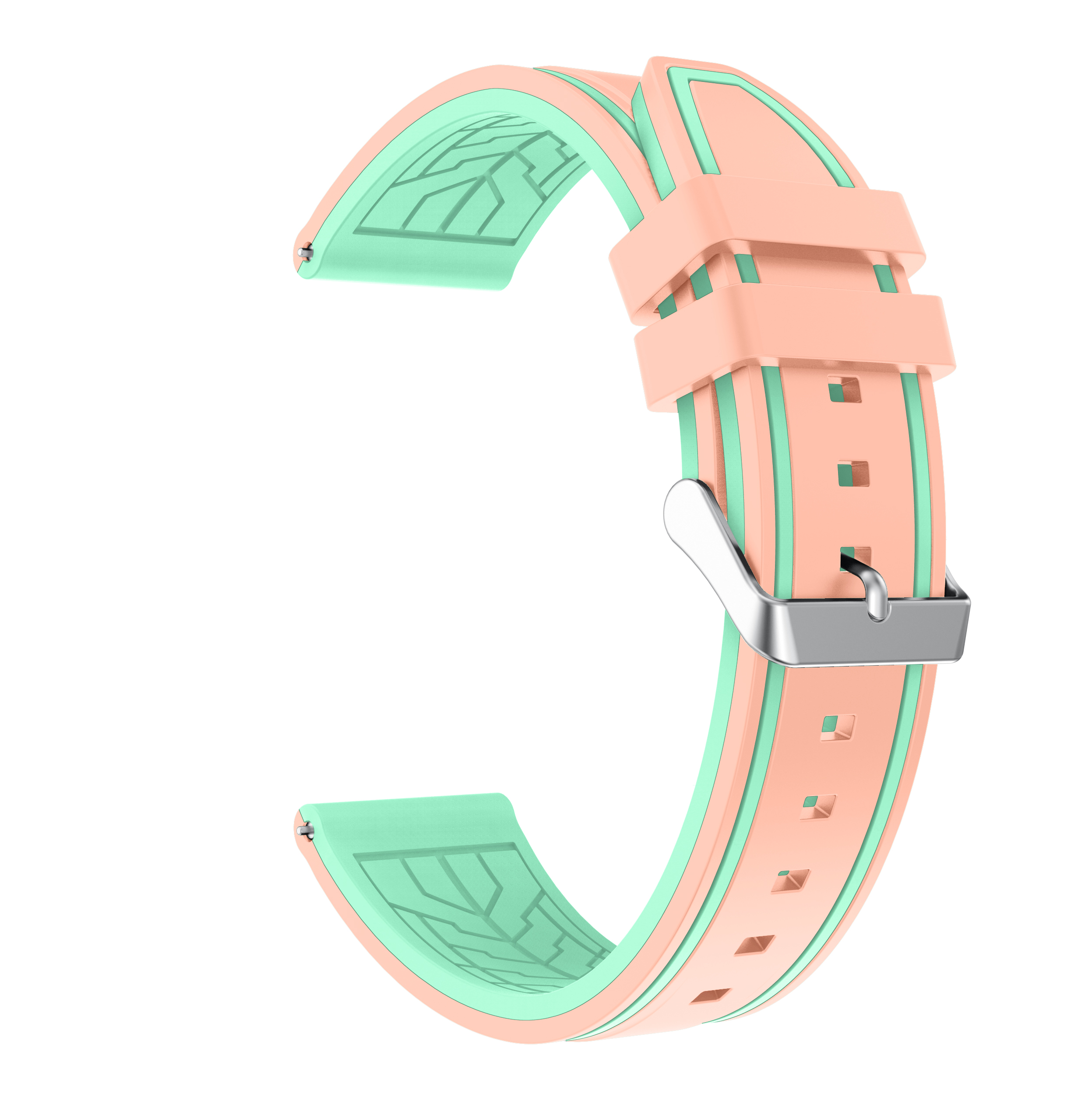 For gtr2 Strap Silicone Watchband for Xiaomi Huami Amazfit Gtr 2 2e / 47mm Band Sport Replacement Wristband Correa 22mm: pink mint green