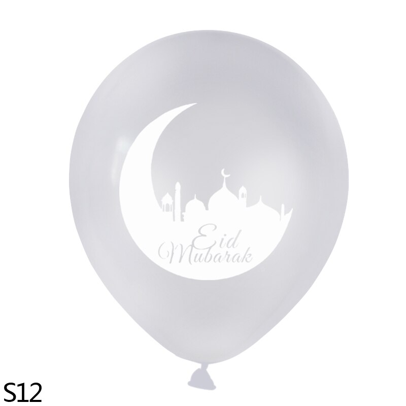 10 Stks/partij Eid Mubarak Decoratie Eid Latex Ballon Mubarak Letters Banner Ramadan Versieren Islamitische Ramadan Kareem Feestartikelen