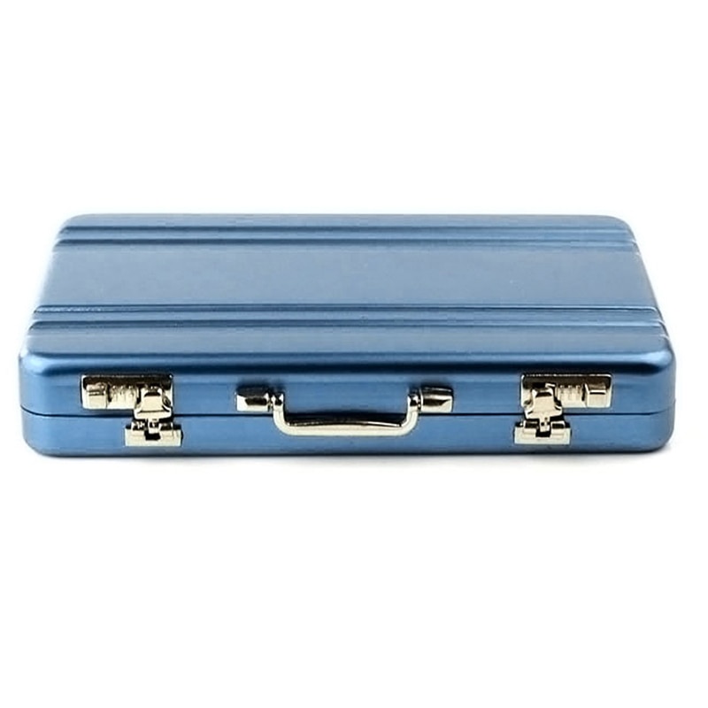 Brand Metal Business ID Credit Card Holder Mini Suitcase Business Bank Card Name Card Holder Box Case Organizer