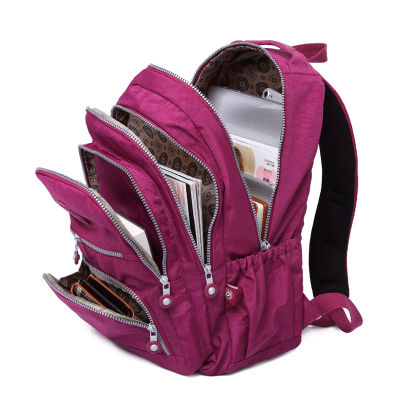 Tegaote Schulrucksack für Studenten, für Teenager, Mädchen, Jungen, 2024, Reiserucksäcke, Tasche, Damen, Nylon, wasserdicht, Laptop-Rucksack, unisex